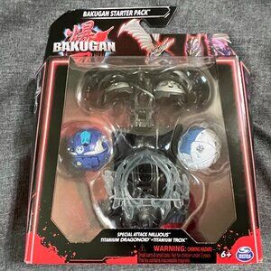 Bakugan Starter Pack Special Attack Nillious, Titanium Dragonoid and Trox
